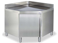 Imagen Mesa mural esquinera acero inox